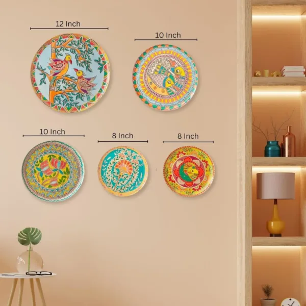 madhubani wall plates 3