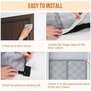 magnetic insulated door curtain 3