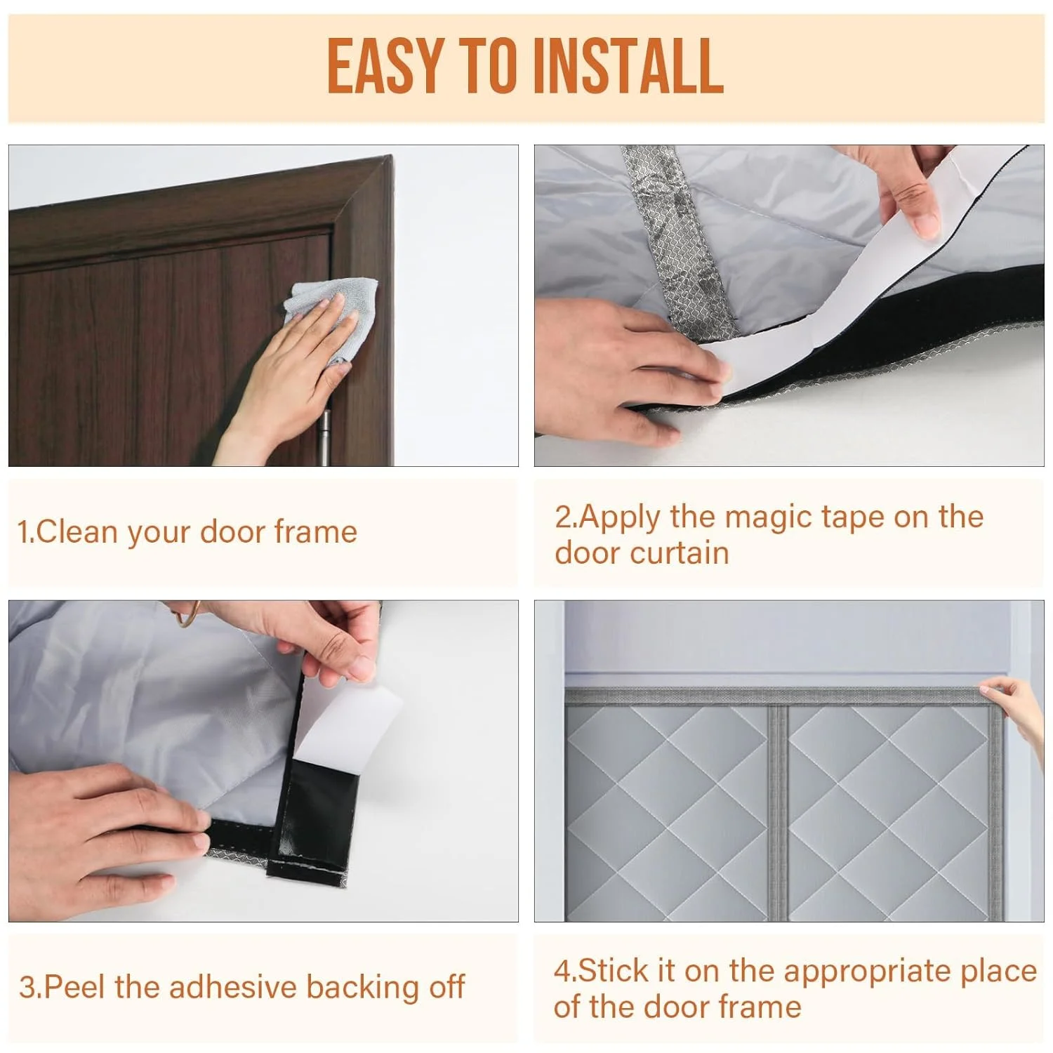 magnetic insulated door curtain 3