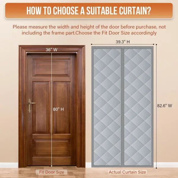magnetic insulated door curtain 7