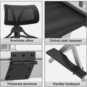 makeup chair foldable tall 6