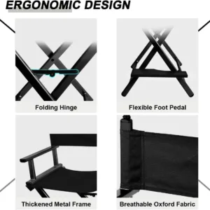 makeup chair foldable tall 7