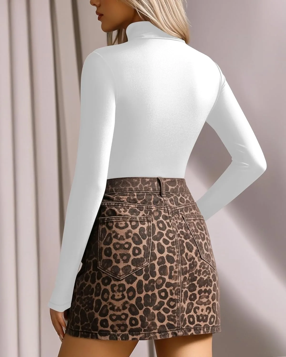 mangopop bodysuit mock neck 3