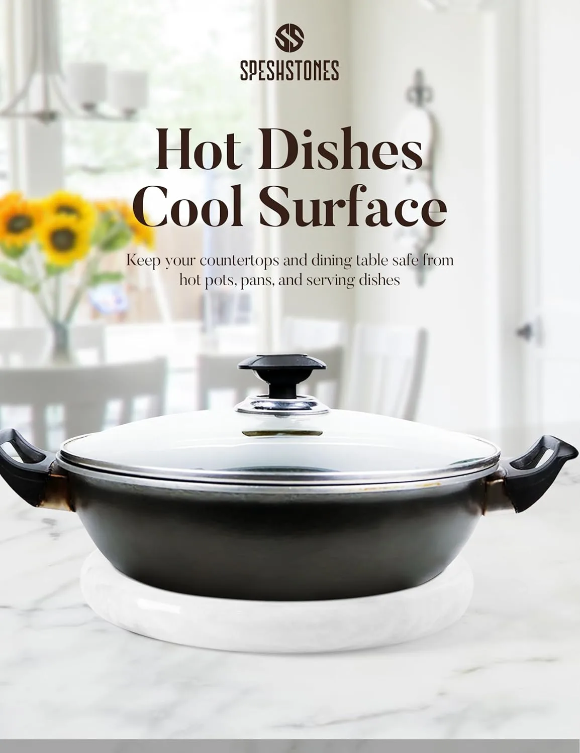 marble trivets set 3