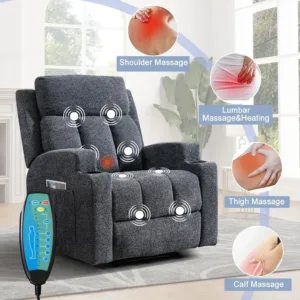 massage recliner chair heat 3