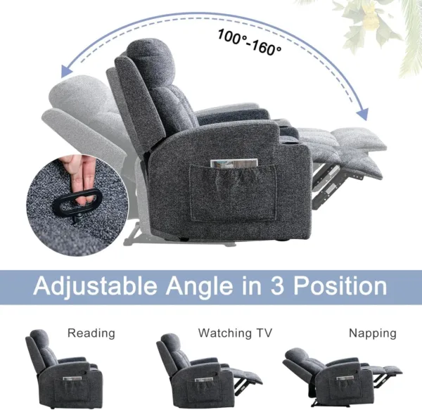 massage recliner chair heat 4