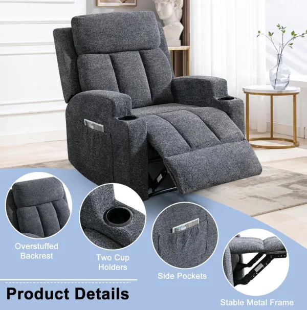 massage recliner chair heat 7