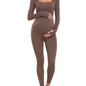 maternity bodysuit ribbed 1