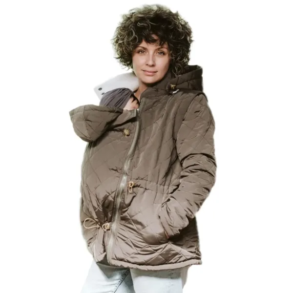 maternity coat babywearing 1