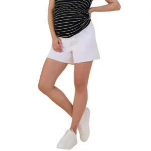 maternity denim shorts 1