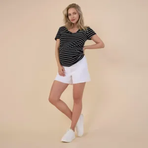 maternity denim shorts 5