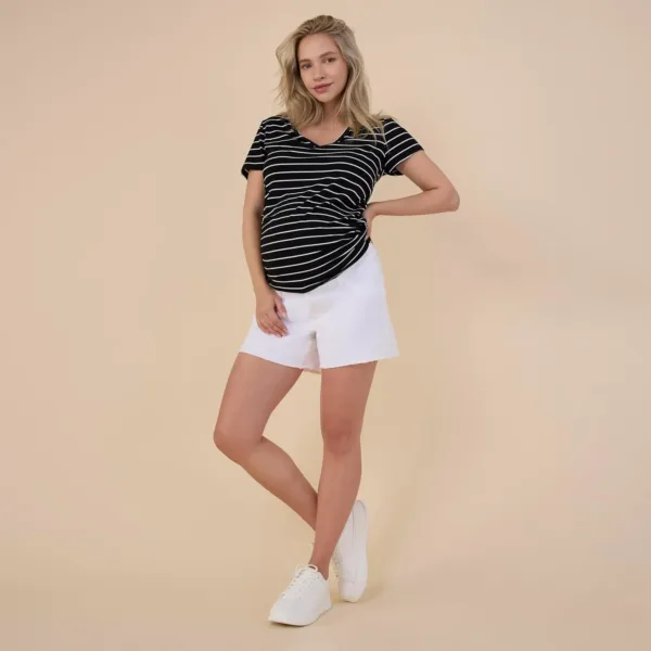 maternity denim shorts 5