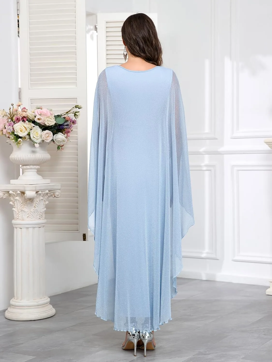 maternity dress cape sparkly 3