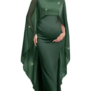 maternity dress cape sparkly 7