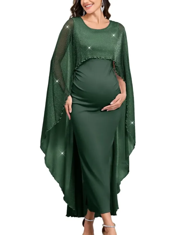 maternity dress cape sparkly 7