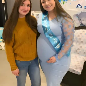 maternity dress floral mesh 3