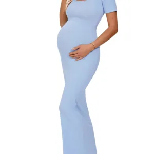maternity dress ribbed bodycon 1