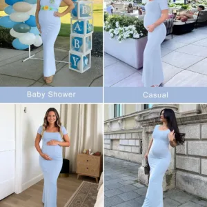 maternity dress ribbed bodycon 3