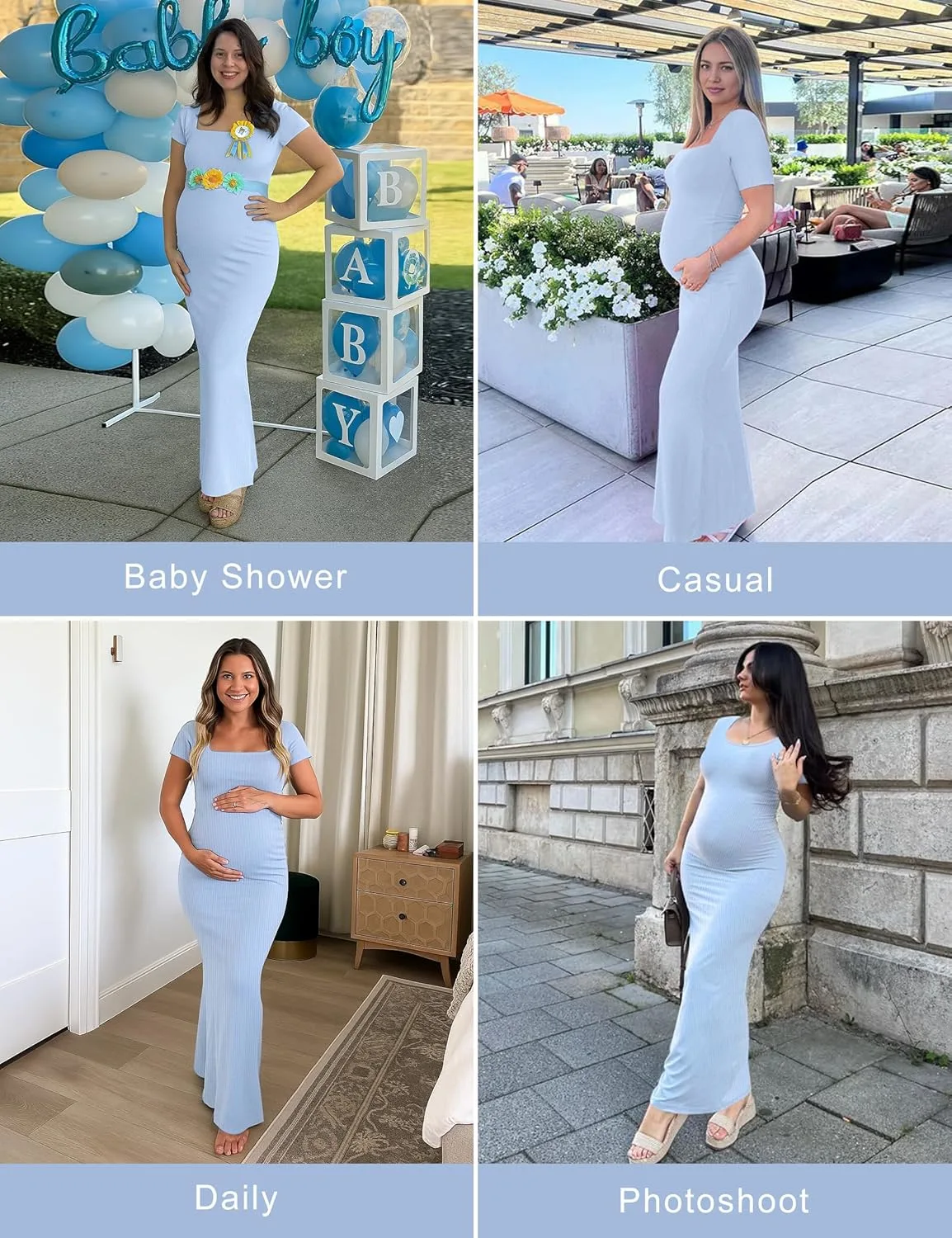 maternity dress ribbed bodycon 3