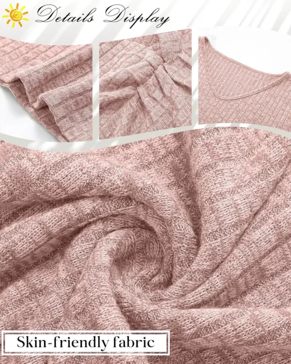 maternity dress ribbed v neck 4