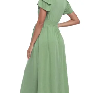 maternity dress ruffle sleeve 6