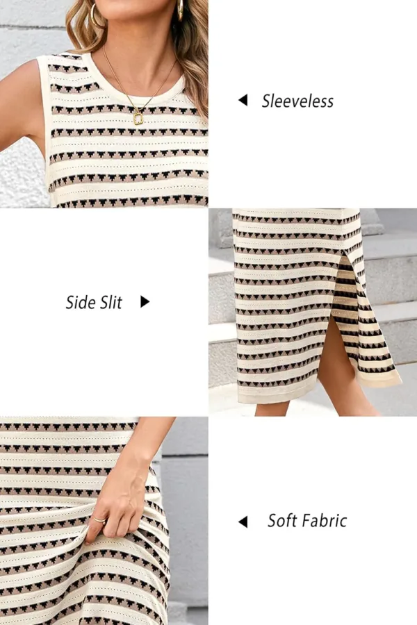 maternity dress sleeveless knit 6