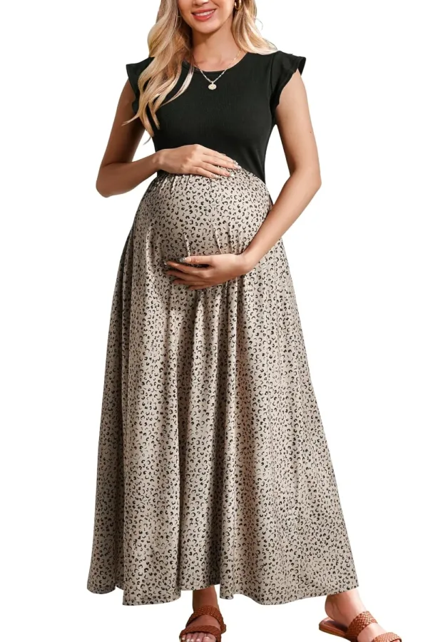 maternity dress summer maxi 1