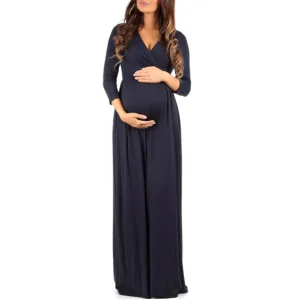 maternity dress v neck 1