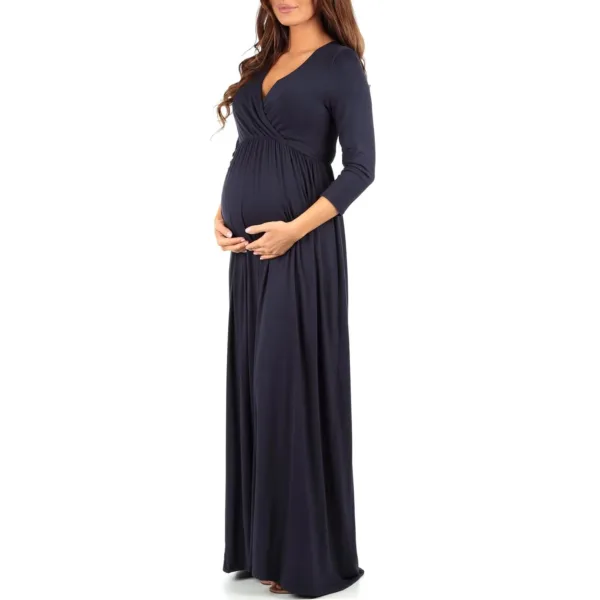 maternity dress v neck 2