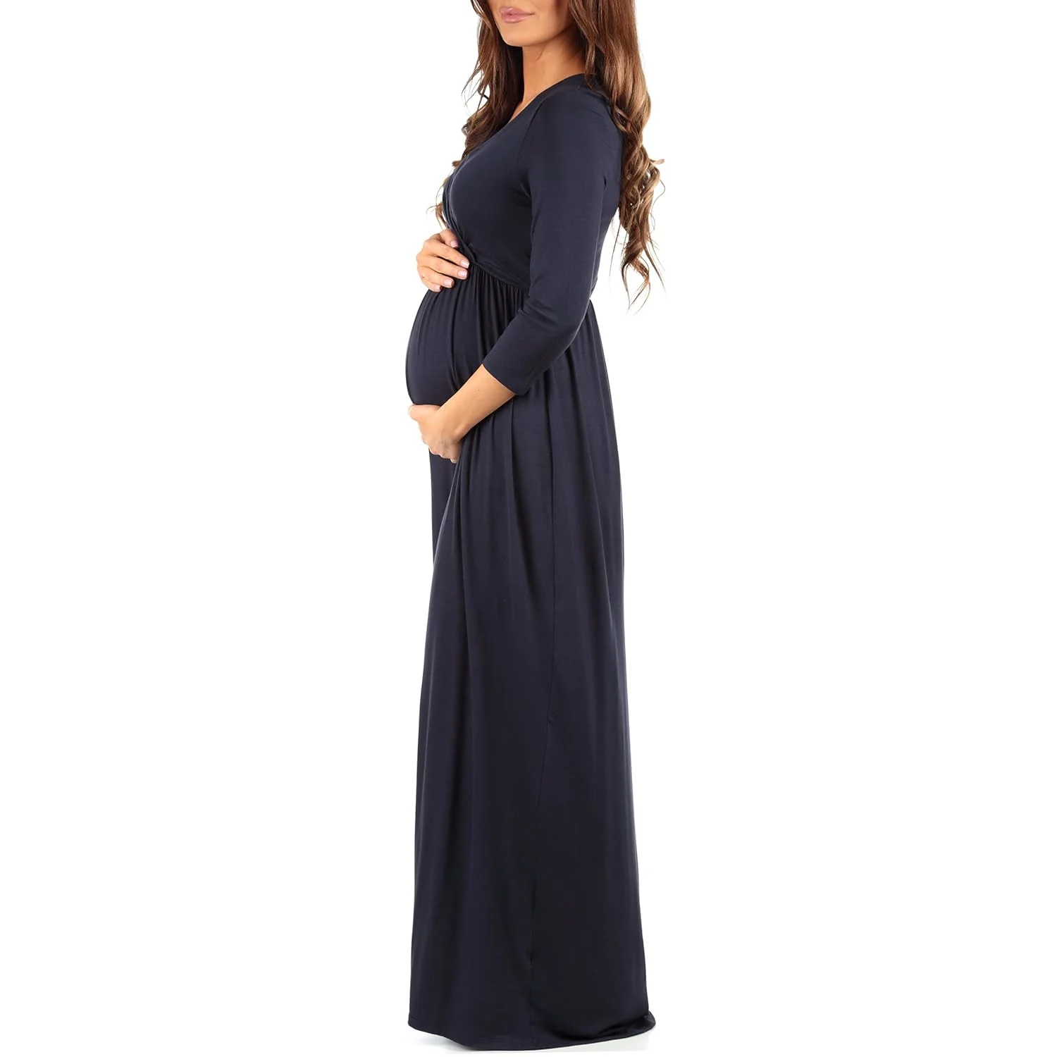 maternity dress v neck 3
