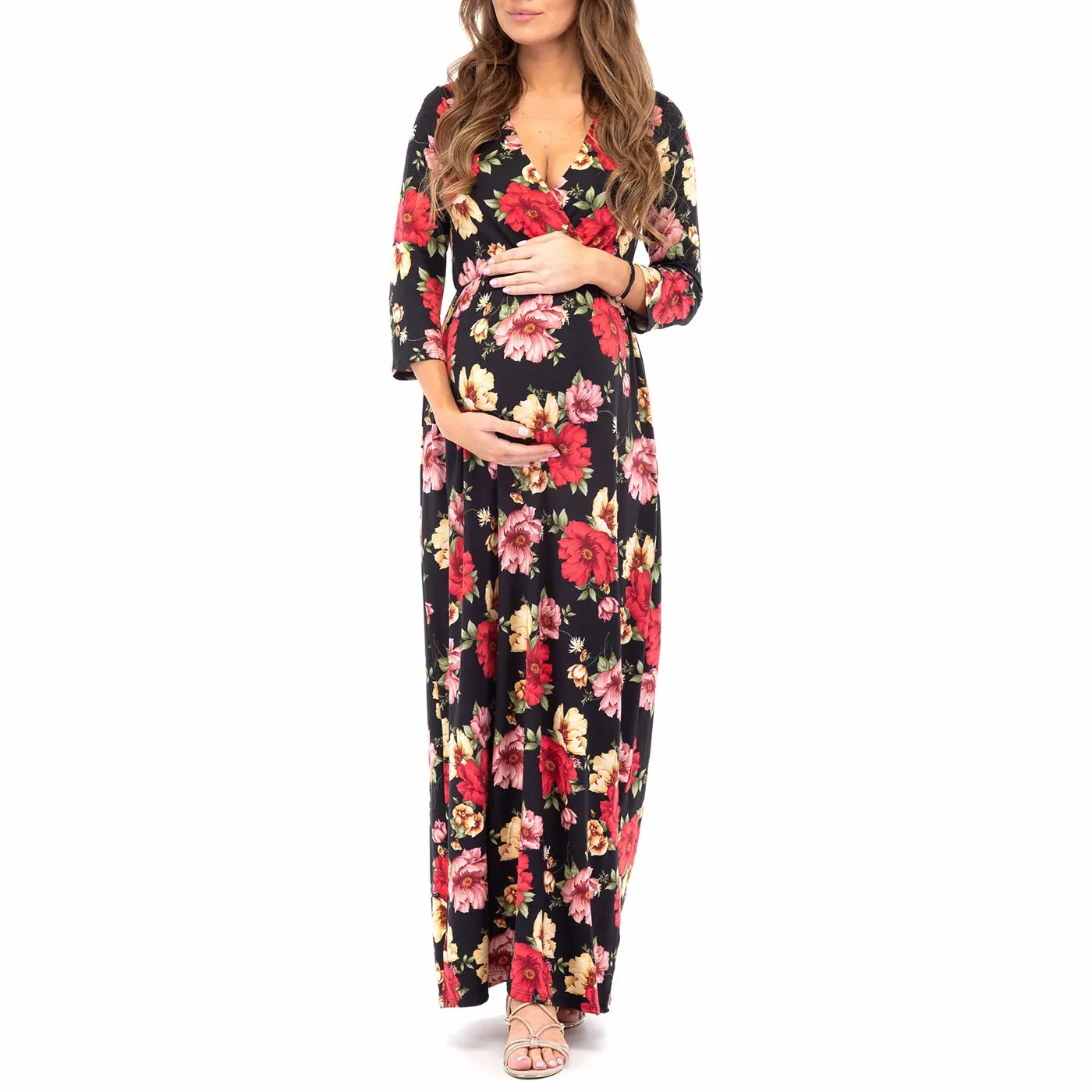 maternity dress v neck 7