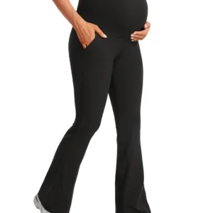 maternity flare leggings 1