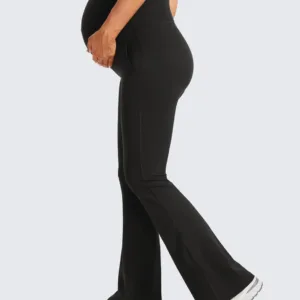maternity flare leggings pockets 3