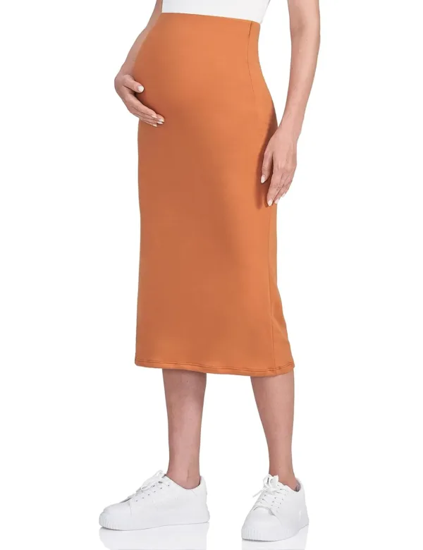 maternity high waisted skirt 1