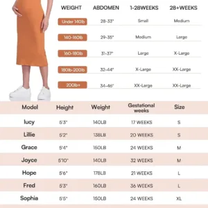 maternity high waisted skirt 2