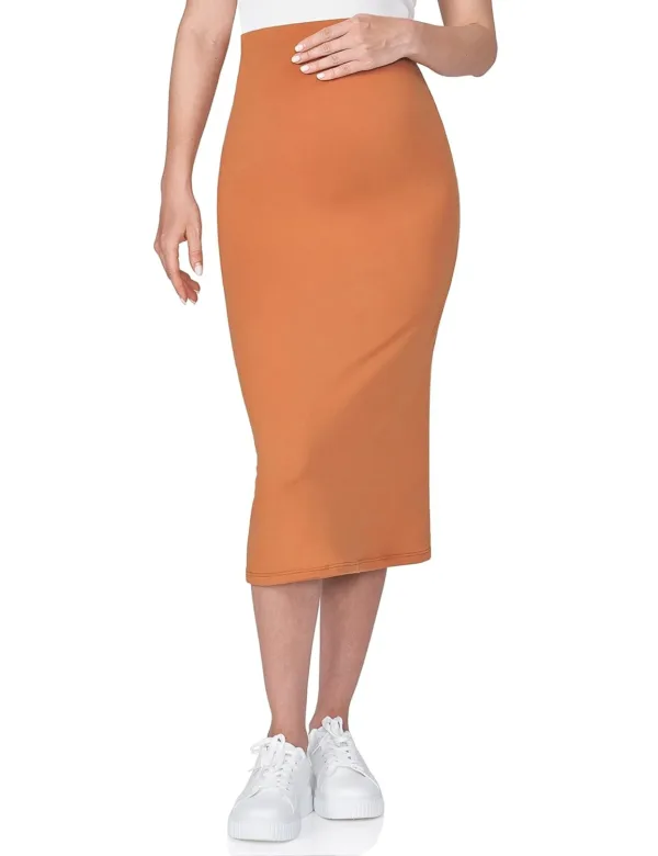 maternity high waisted skirt 4