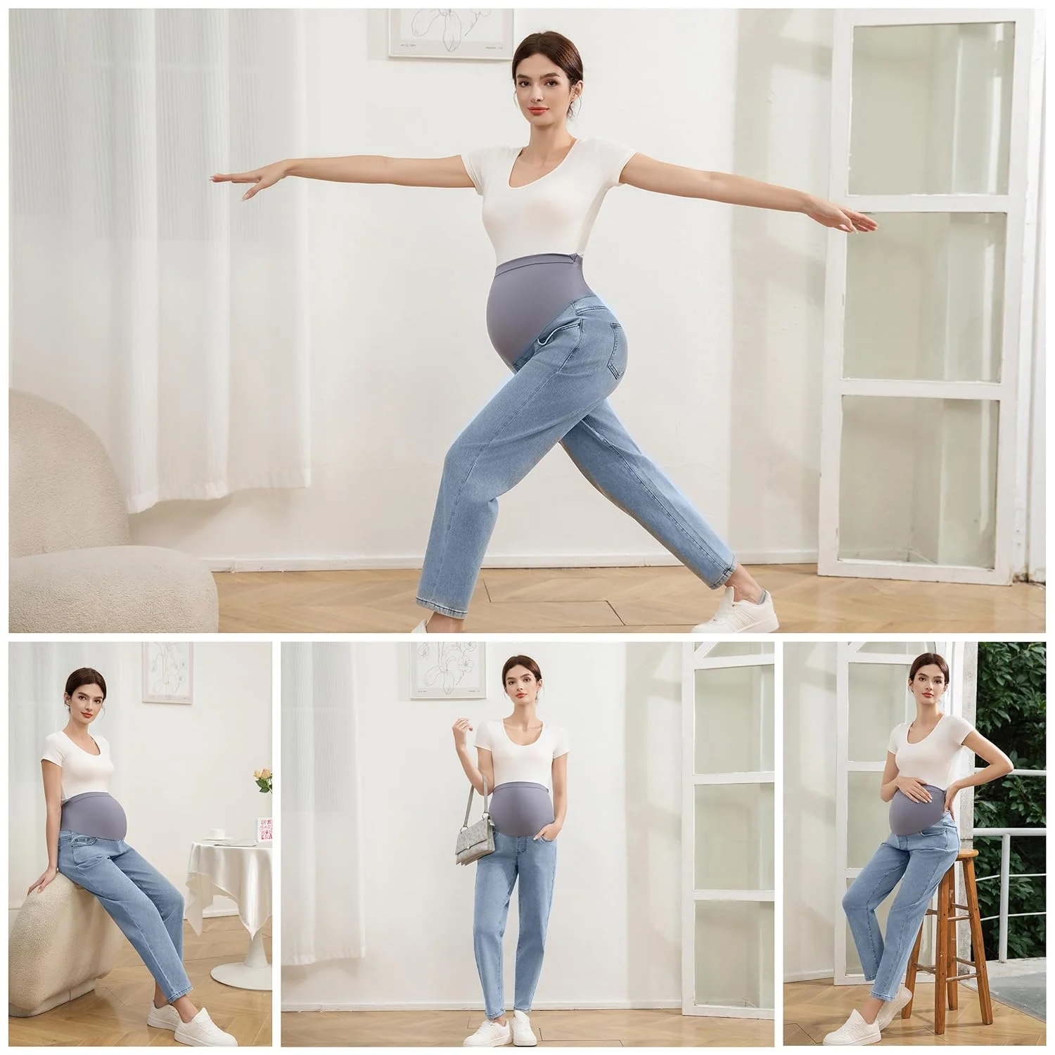 maternity jeans belly 6