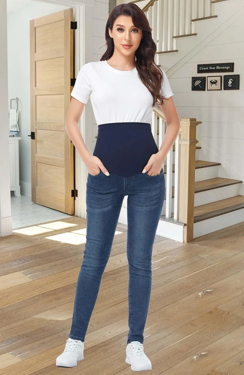 maternity jeans belly pockets 3
