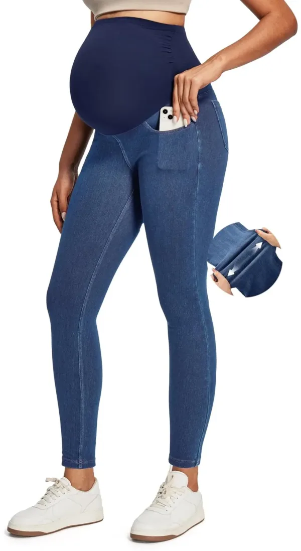 maternity jeans belly skinny 1