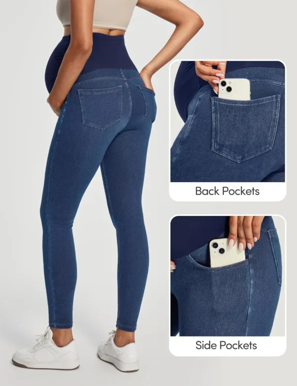 maternity jeans belly skinny 4