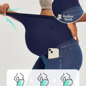 maternity jeans belly skinny 5