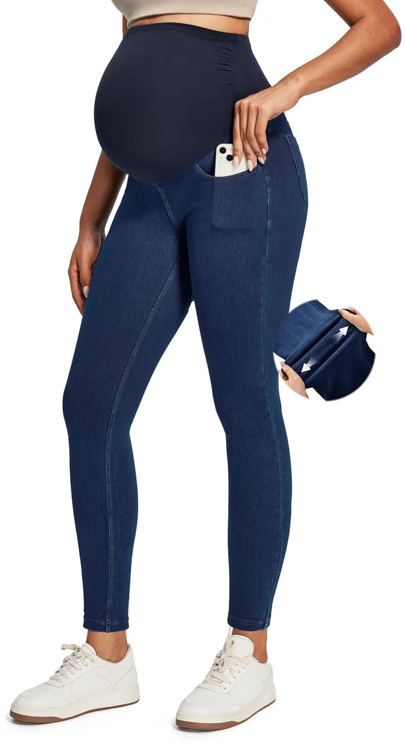 maternity jeans belly skinny 7