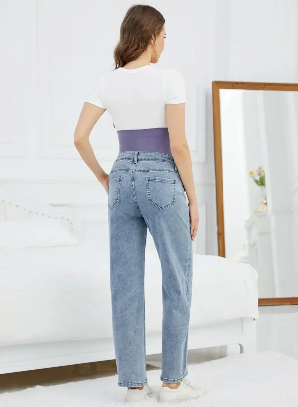 maternity jeans over belly 3