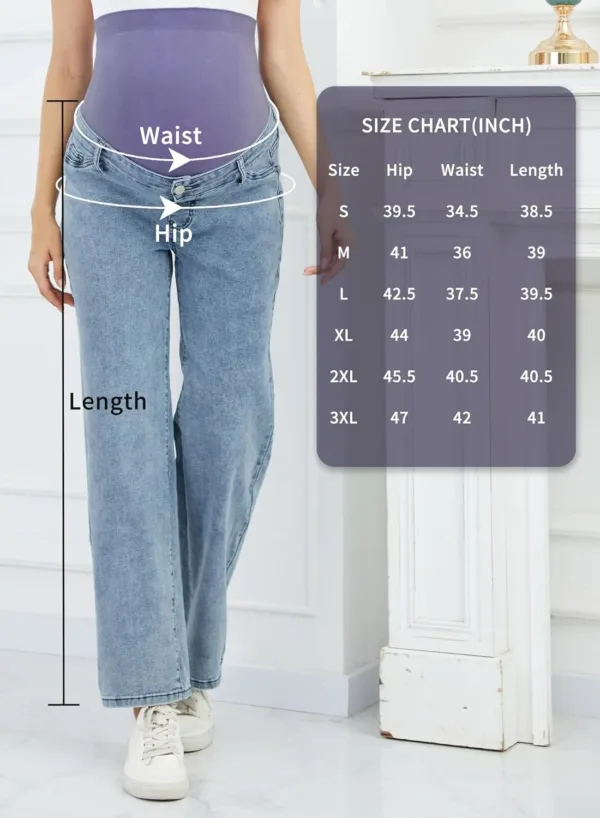 maternity jeans over belly 6