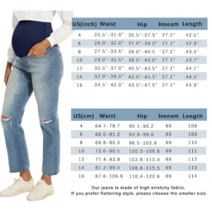 maternity jeans ripped straight 3