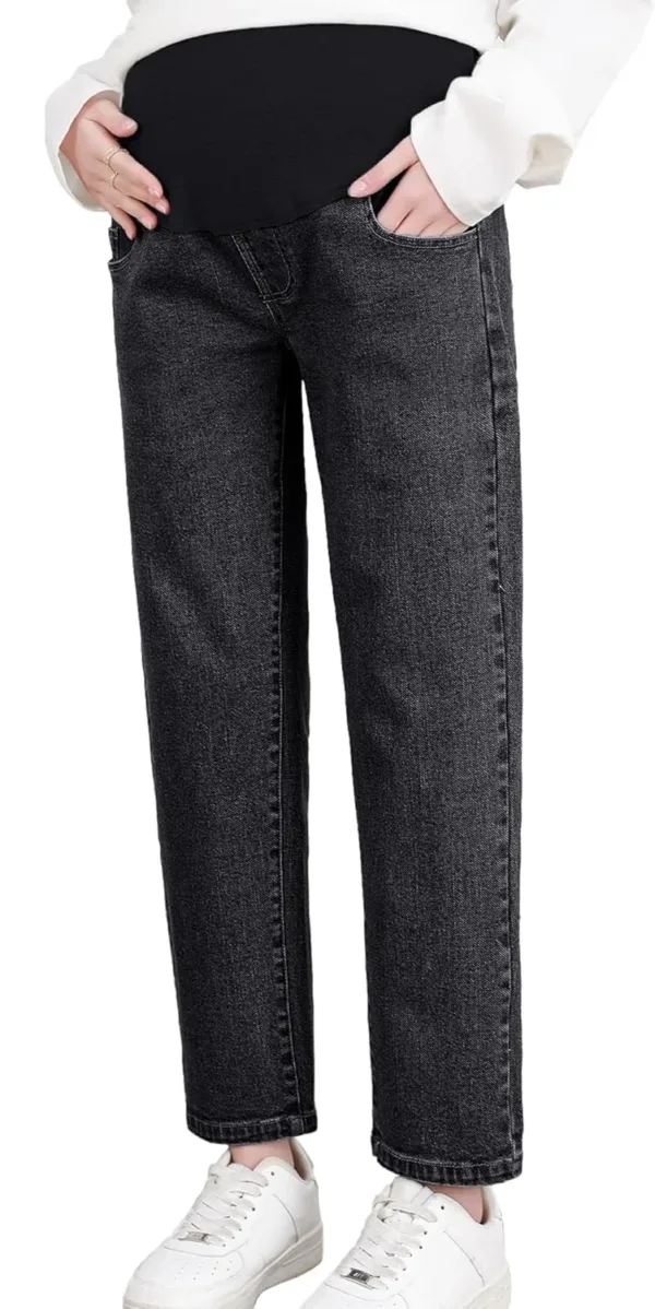 maternity jeans wide leg 1