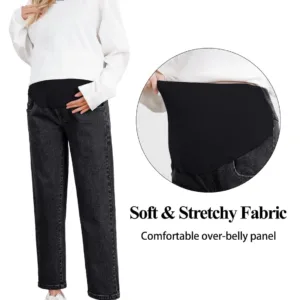 maternity jeans wide leg 2
