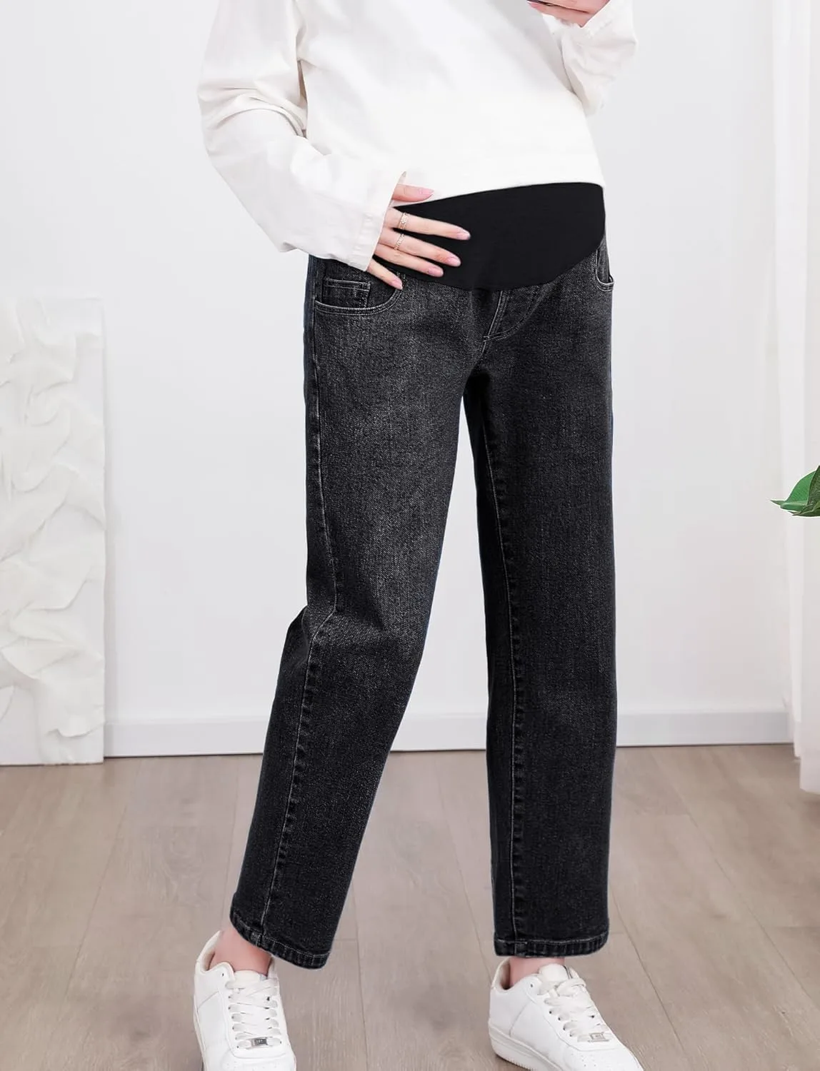 maternity jeans wide leg 3
