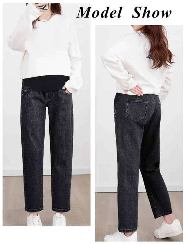 maternity jeans wide leg 5