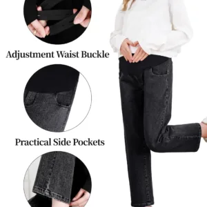 maternity jeans wide leg 6